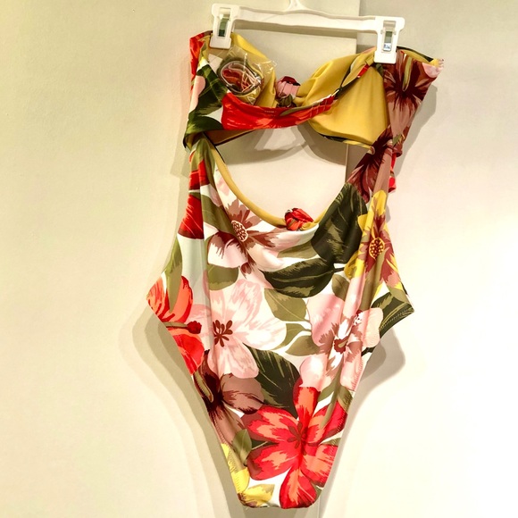 🆕 [aerie] triple knot floral one piece swimsuit - Picture 5 of 16